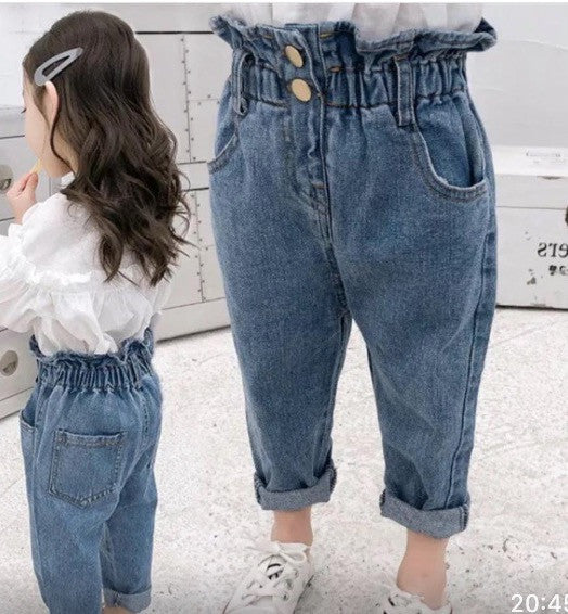 Jeans bimba caramella