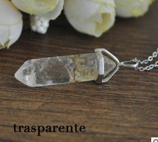 Crystal pendant necklace