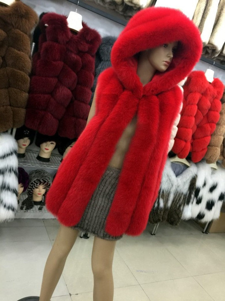 Smanicato ecopelliccia Foxys vista posteriore — Dream Shop