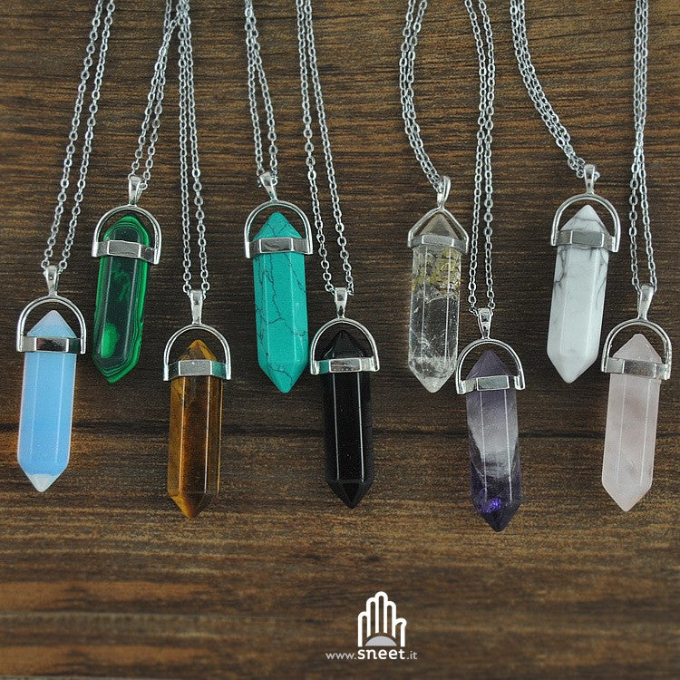 Crystal pendant necklace