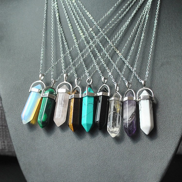 Crystal pendant necklace