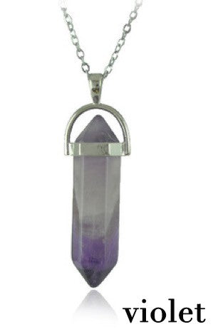 Crystal pendant necklace
