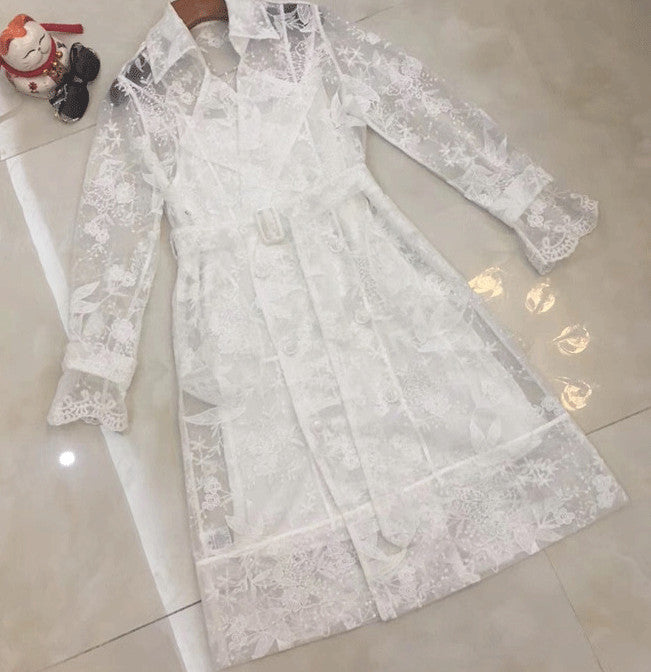 Trench in pizzo Geisha