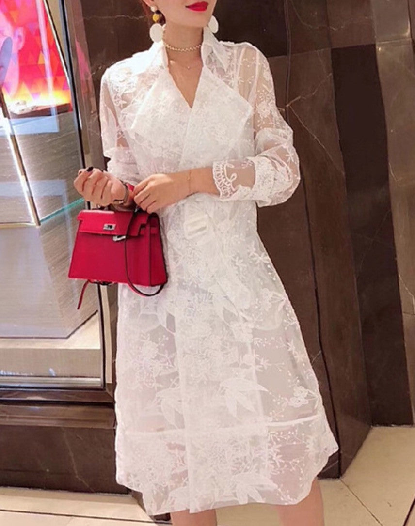 Trench in pizzo Geisha