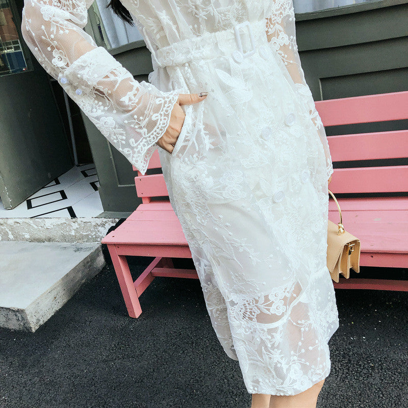 Trench in pizzo Geisha