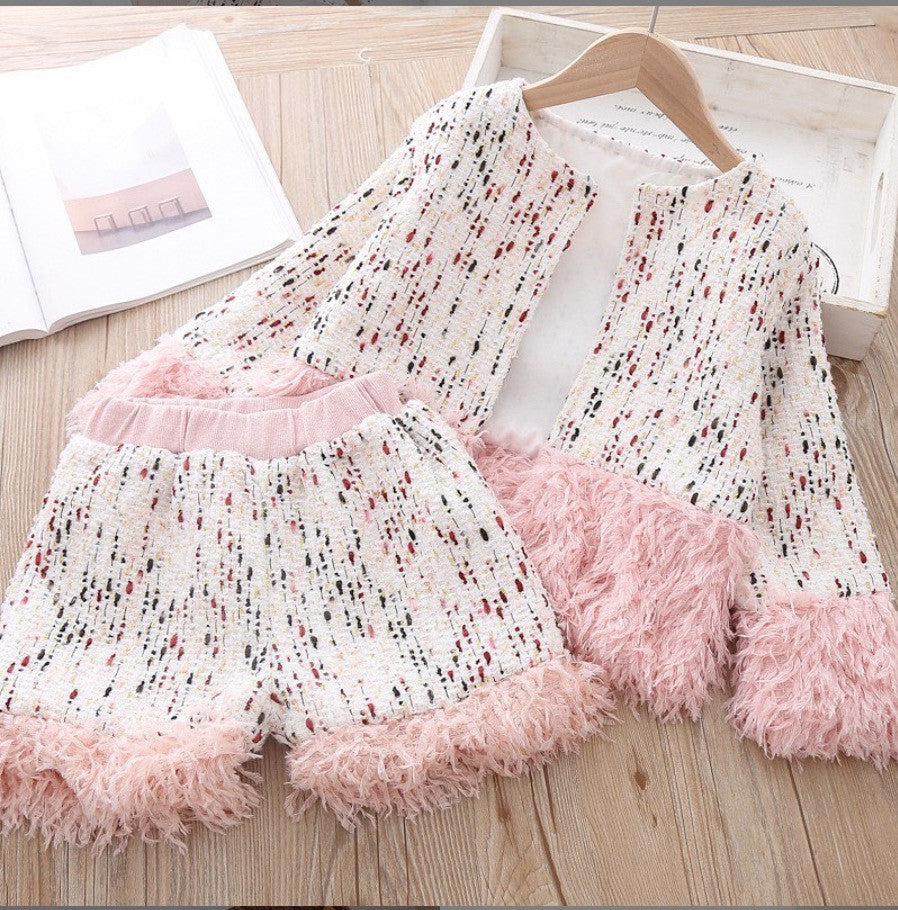 Completo bimba pink tartan plomb