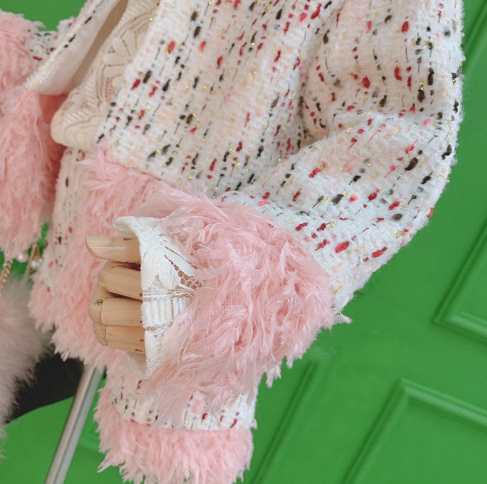 Completo bimba pink tartan plomb