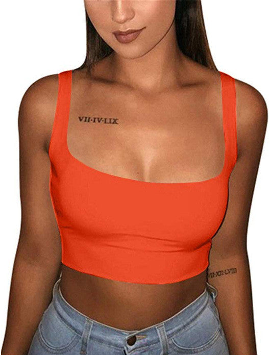 Top corto spalline sottili