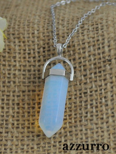 Crystal pendant necklace