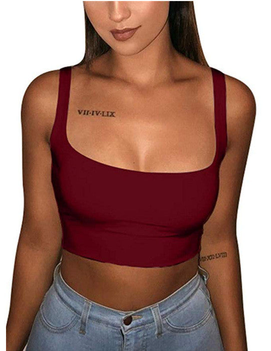 Top corto spalline sottili