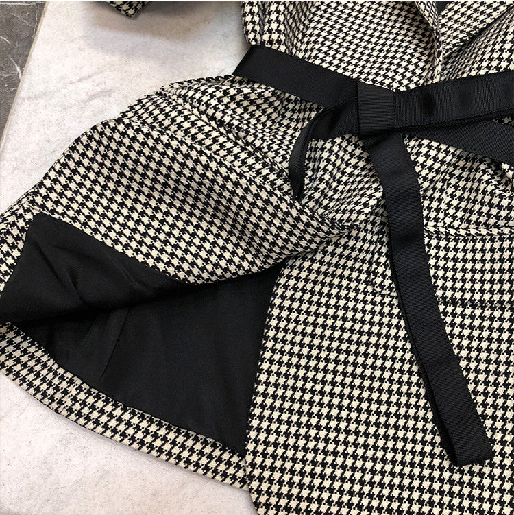 Blazer pied de poule baloon