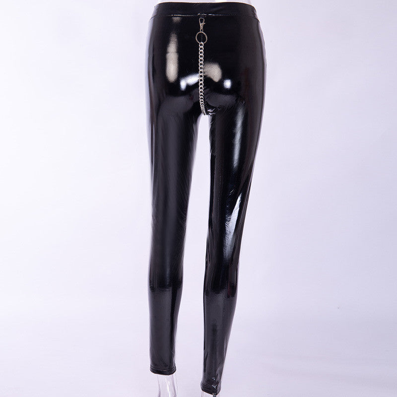 Legging vinile around chain