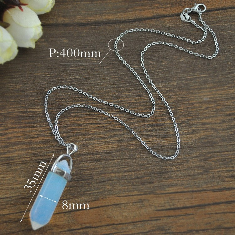 Crystal pendant necklace