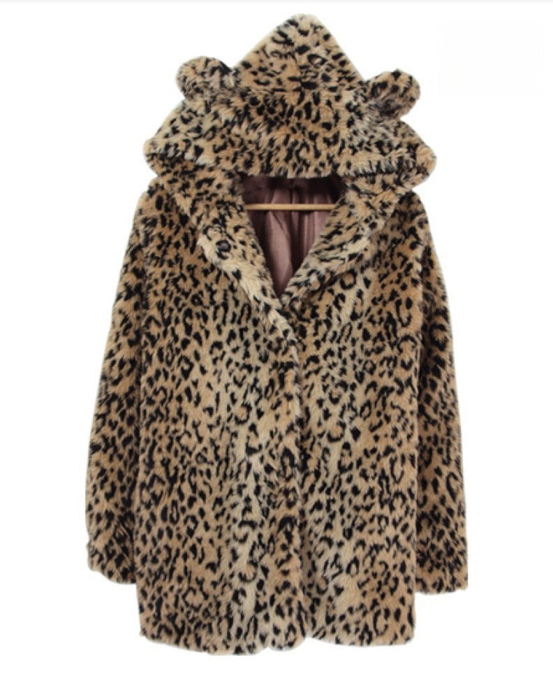 Pellicciotto Bear leopard dettaglio peluche — Dream Shop
