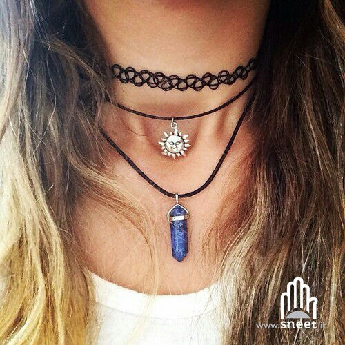 Crystal pendant necklace