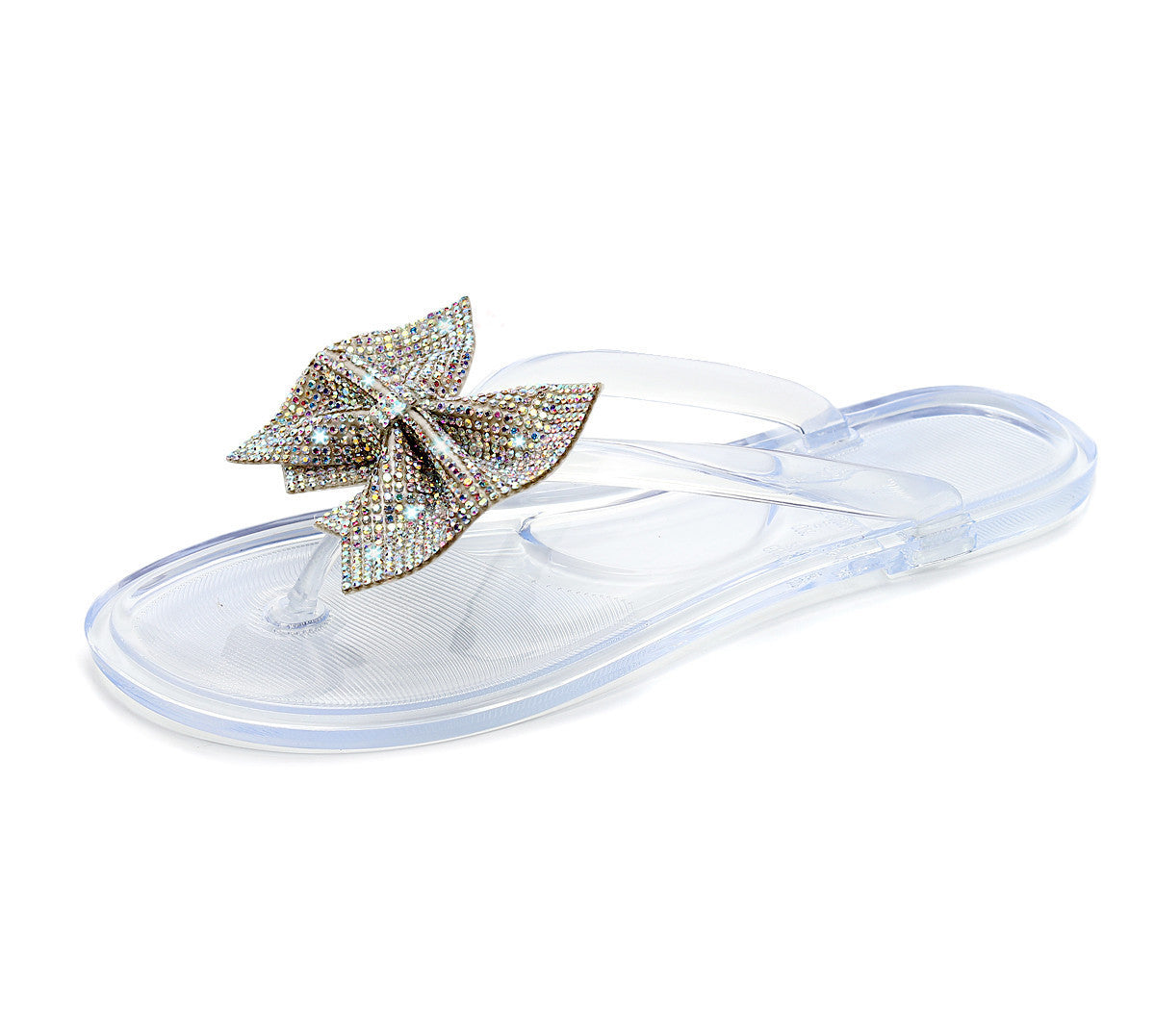 Infradito strass bow