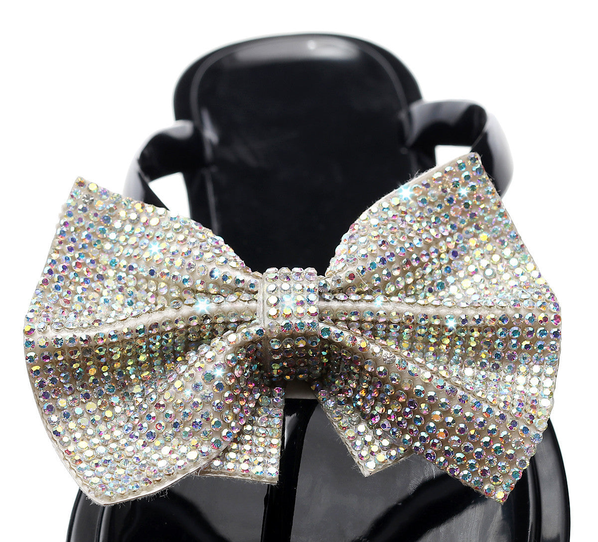 Infradito strass bow