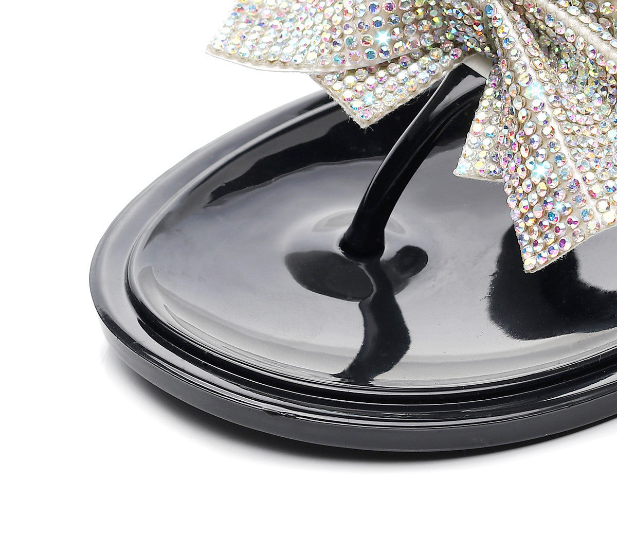 Infradito strass bow