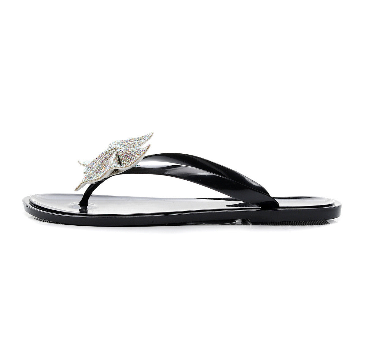 Infradito strass bow