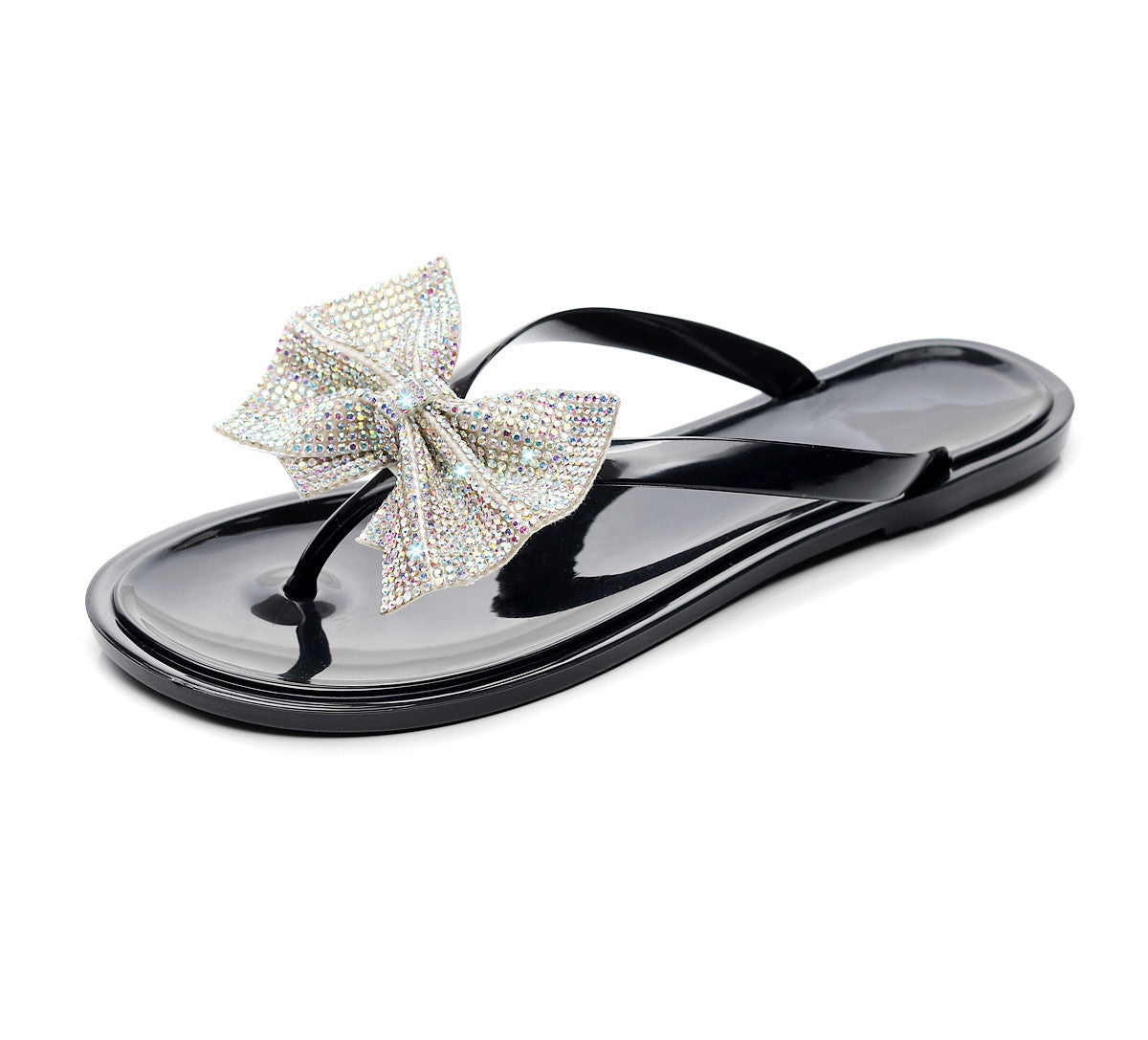Infradito strass bow
