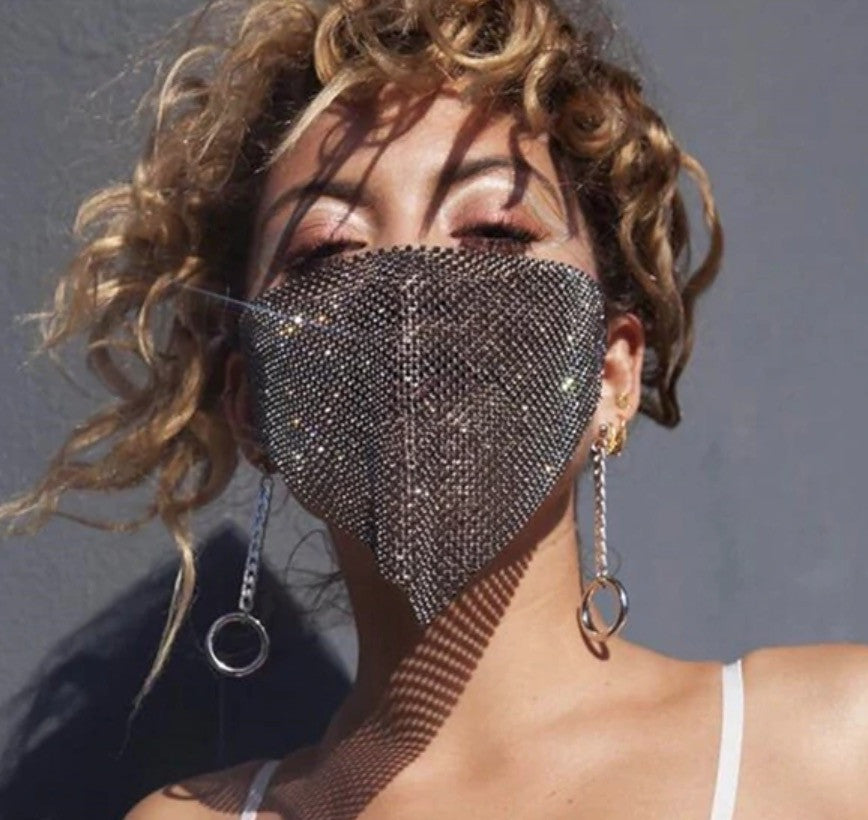 Mascherina di strass triangolo