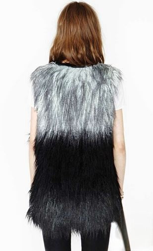 Pellicciotto smanicato Brington dettaglio pelo — Dream Shop