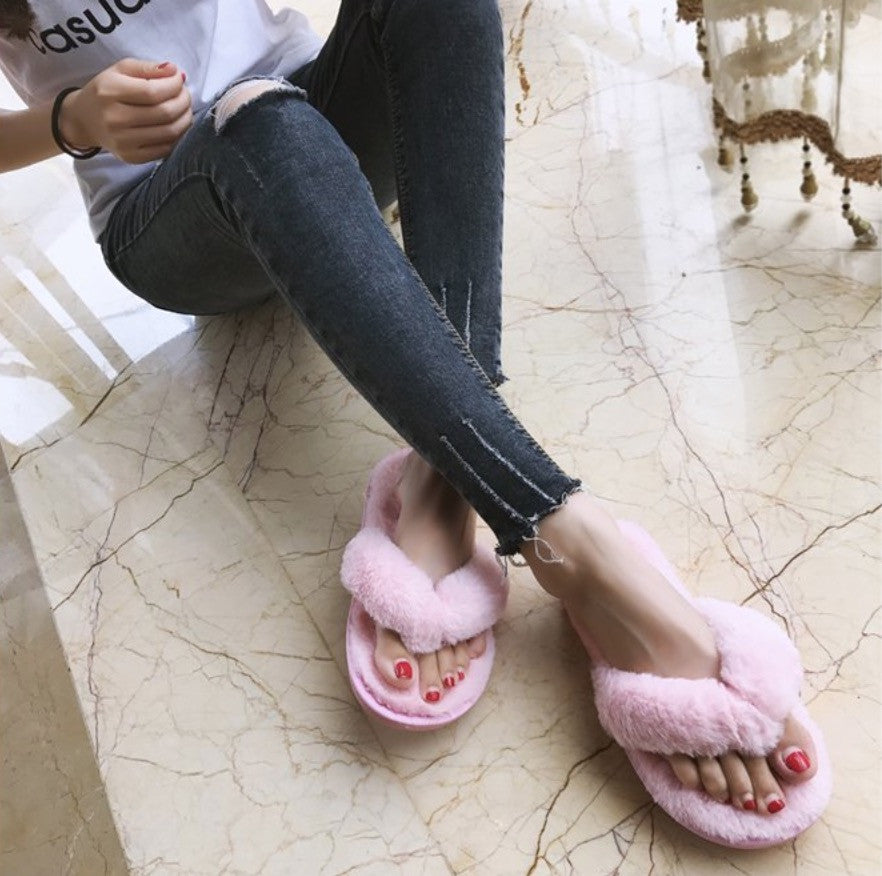 Infradito peluche fluffi