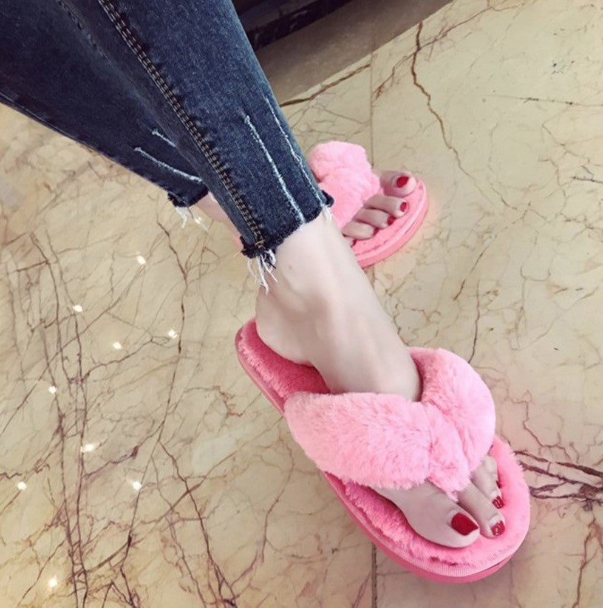 Infradito peluche fluffi