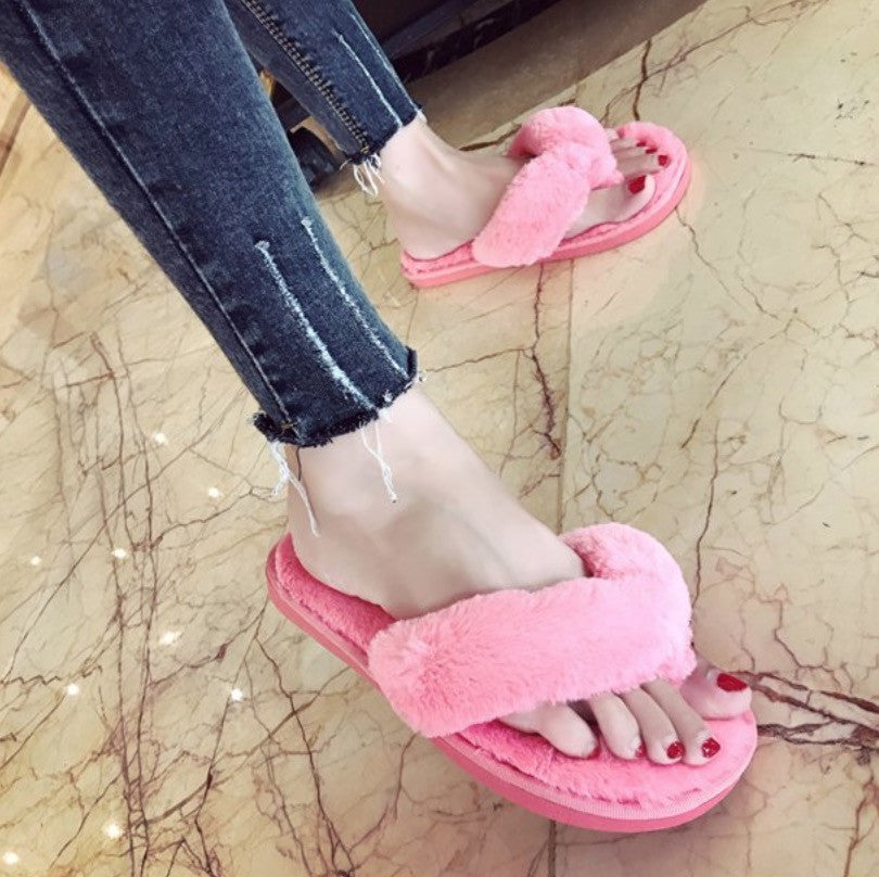 Infradito peluche fluffi