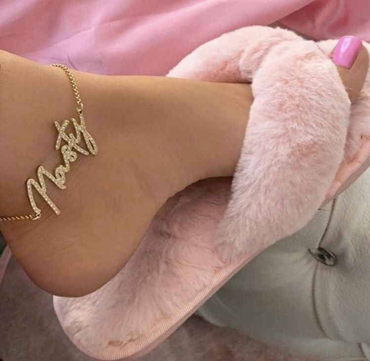 Infradito peluche fluffi