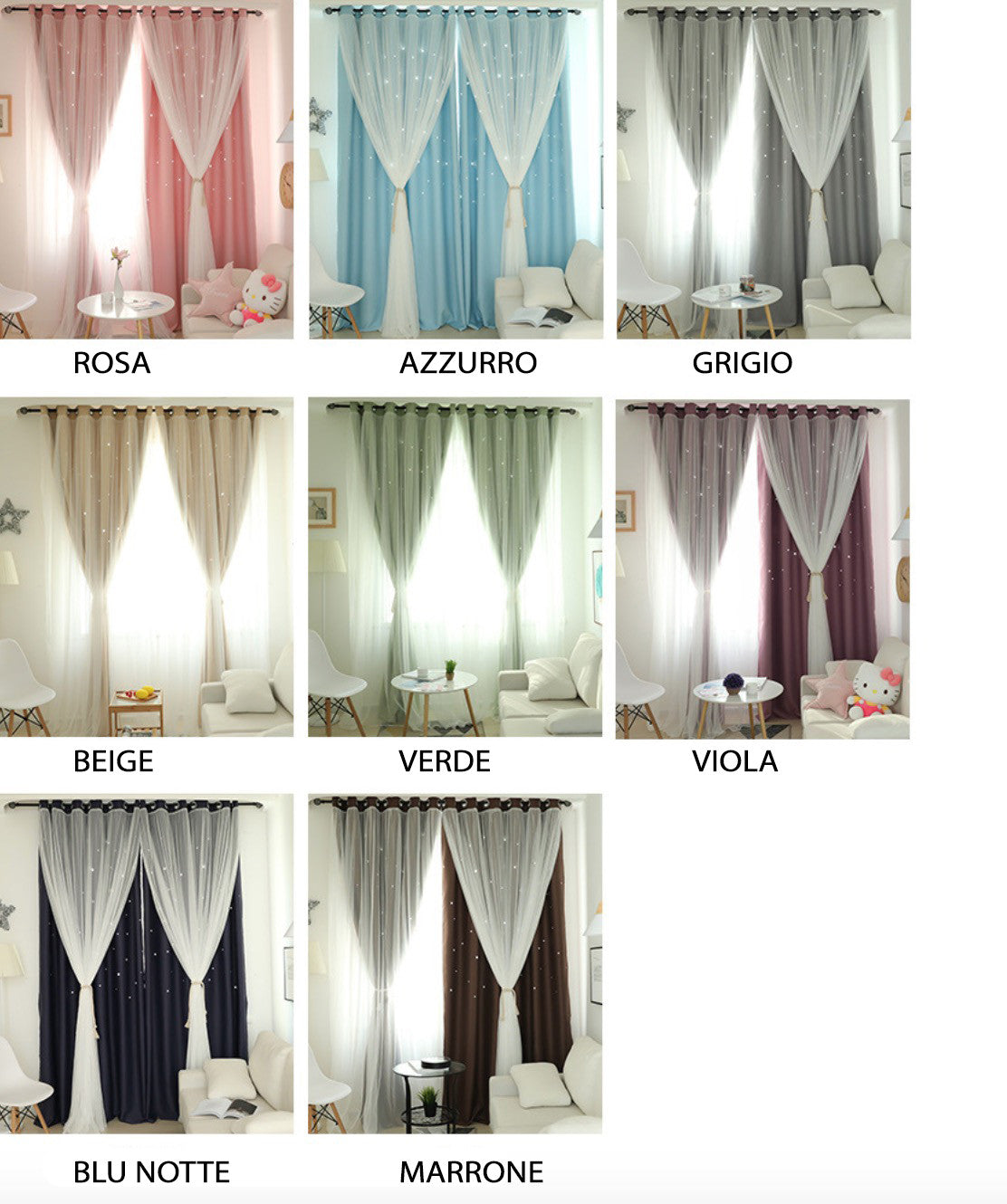 Tende oscuranti stelline