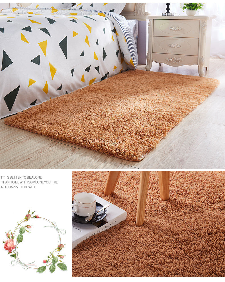 Tappeto peloso rettangolare