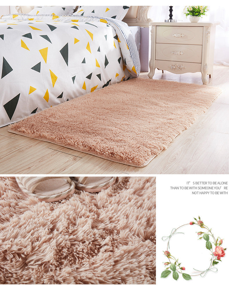 Tappeto peloso rettangolare