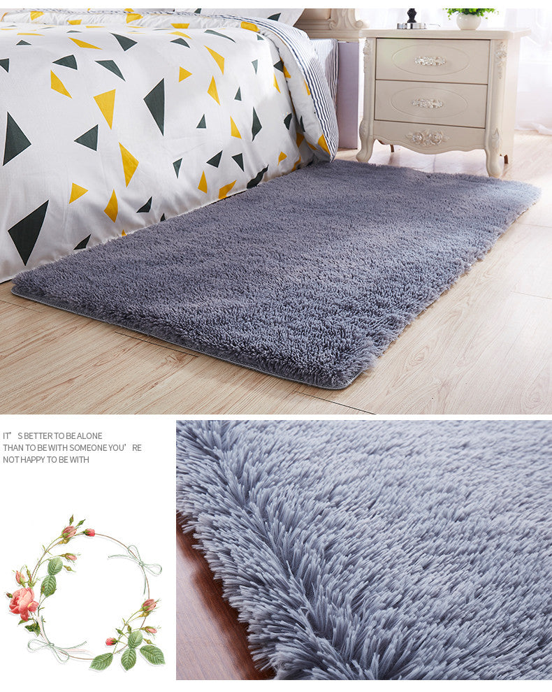 Tappeto peloso rettangolare