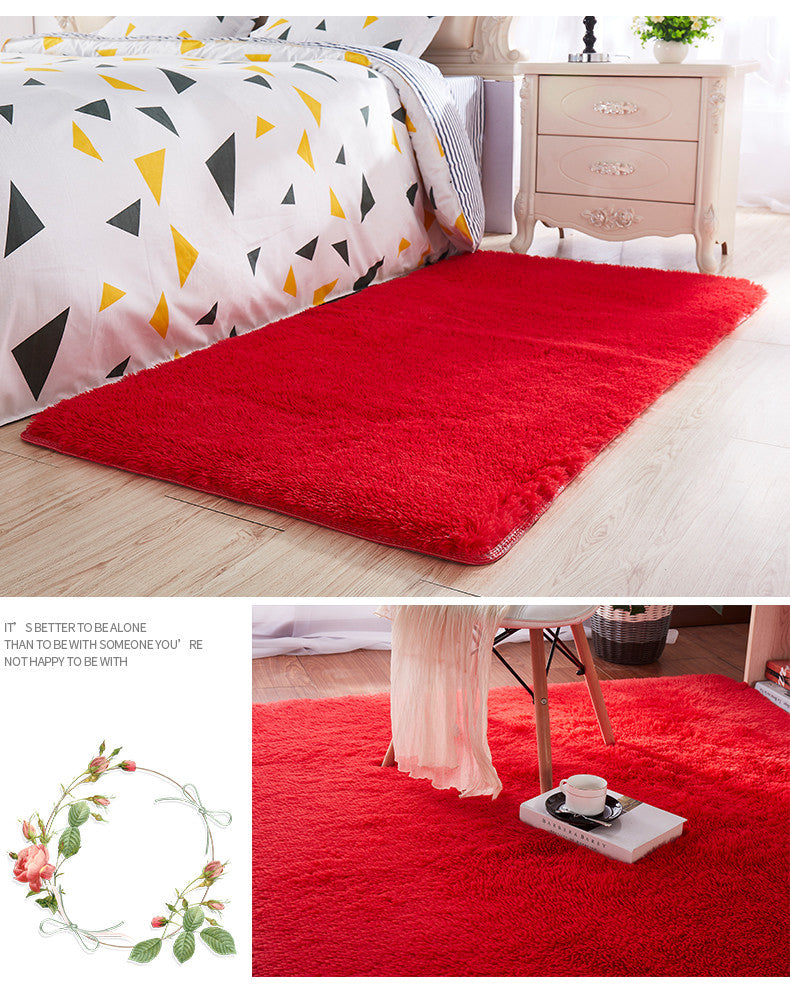 Tappeto peloso rettangolare