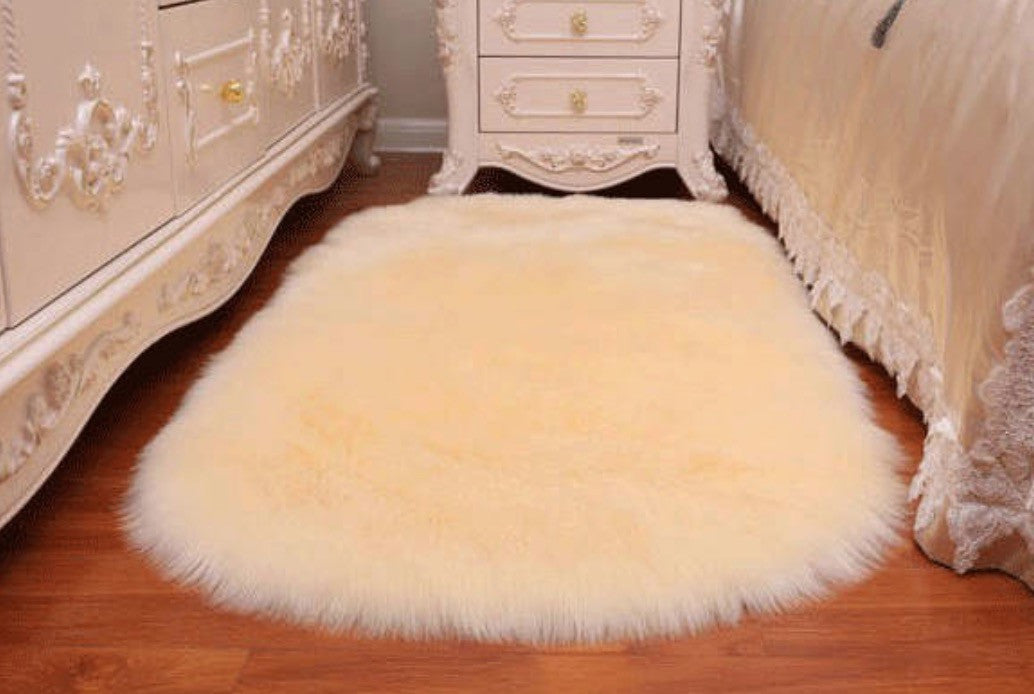 Tappeto fluffy ovale