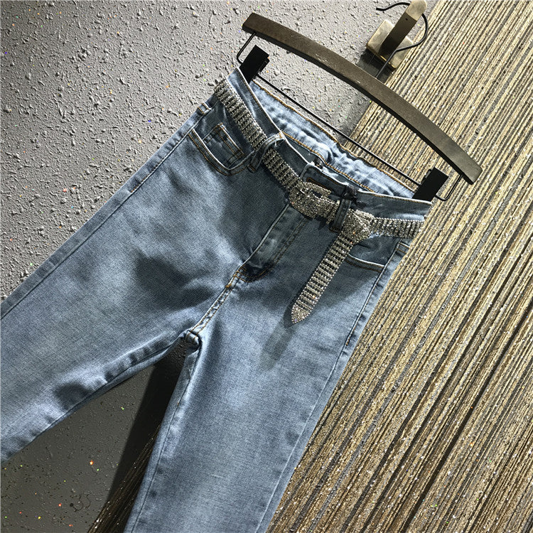 Jeans strass ankle