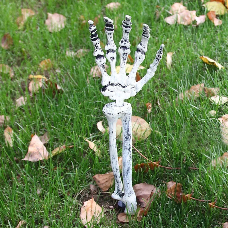 Scheletro Halloween mani e teschio
Decorazione giardino realistica