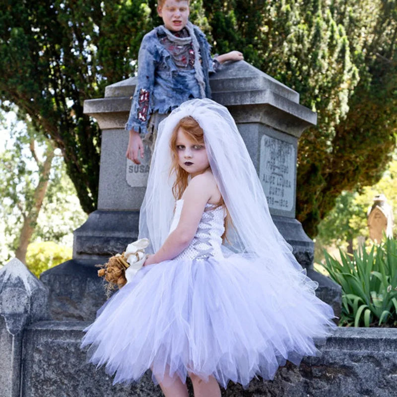 Abito tutù sposa morta bambina
Costume Halloween in tulle