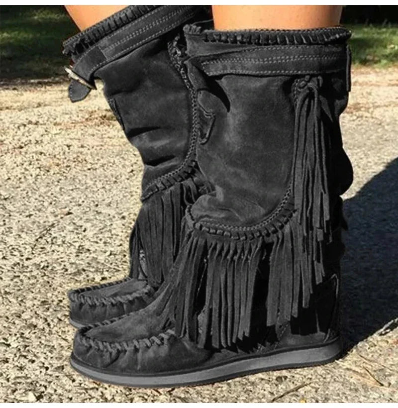 Indianini Vanessa
Cuir véritable et nappa avec franges