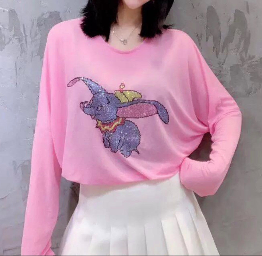 Maglia strass Dumbo