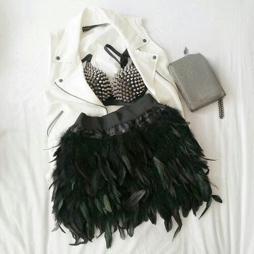 Smanicato ecopelle Pengy bianco zip taschine Dream Shop