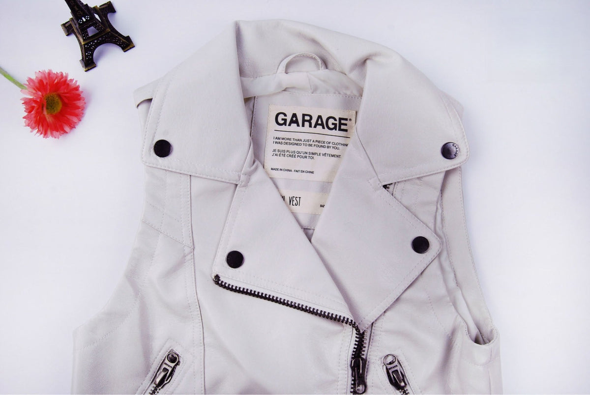 Gilet ecopelle Pengy bianco taschine urban