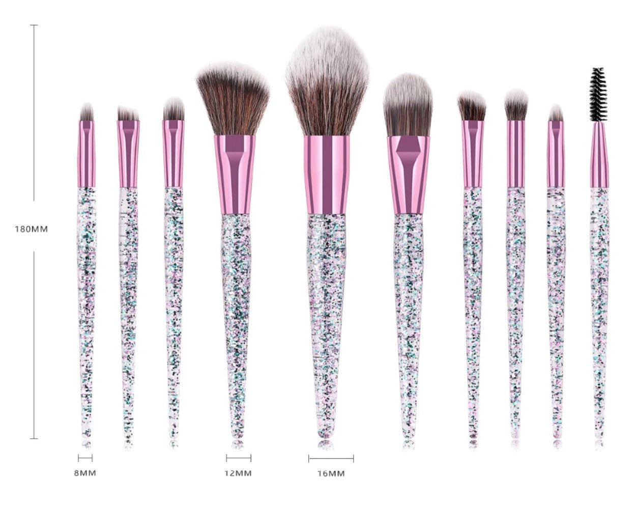 Pennelli trucco glitter