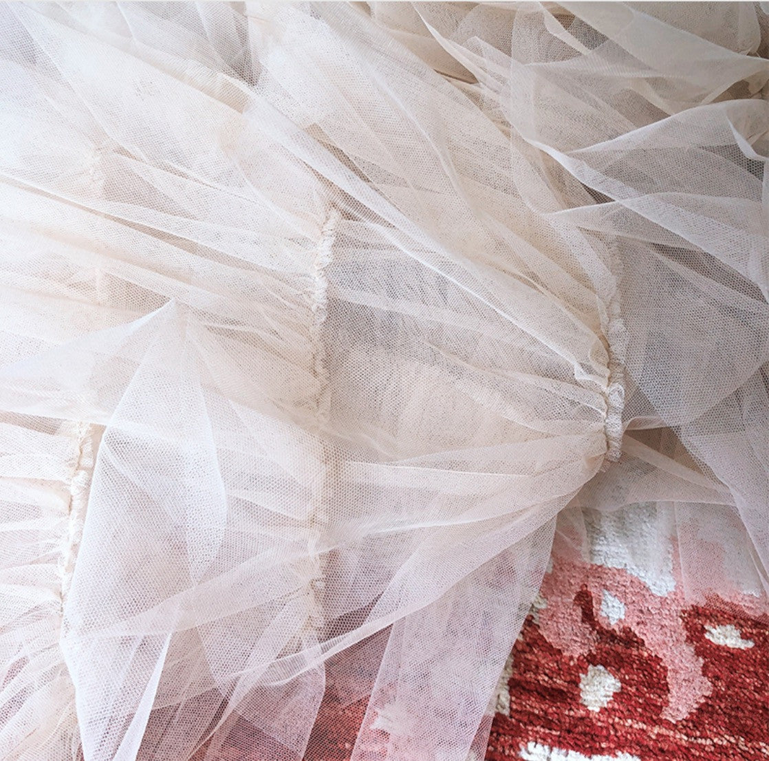 Gonna maxitulle rosa Cochy