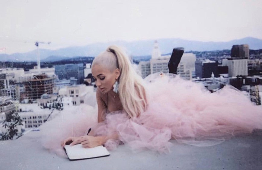 Gonna maxitulle rosa Cochy