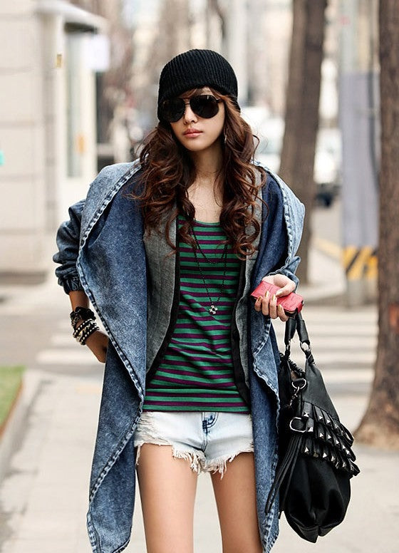 Trench denim Jania denim blue - Dream Shop