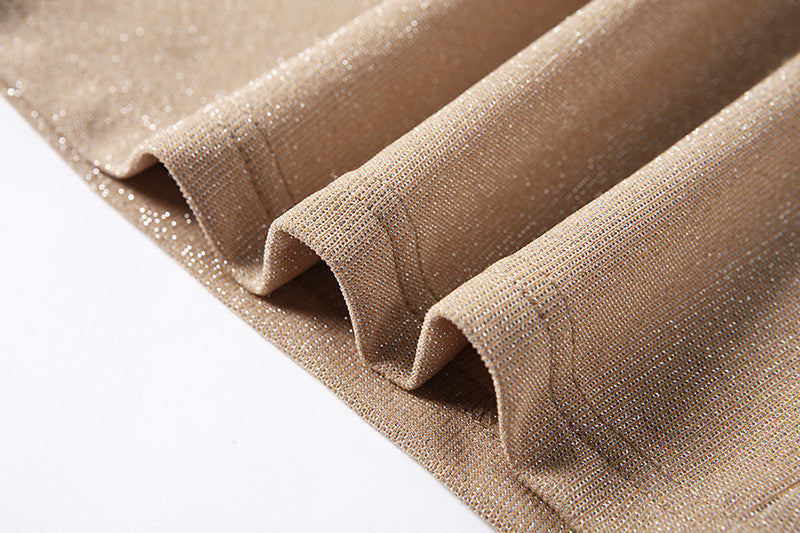 Completo lurex scollo cuore