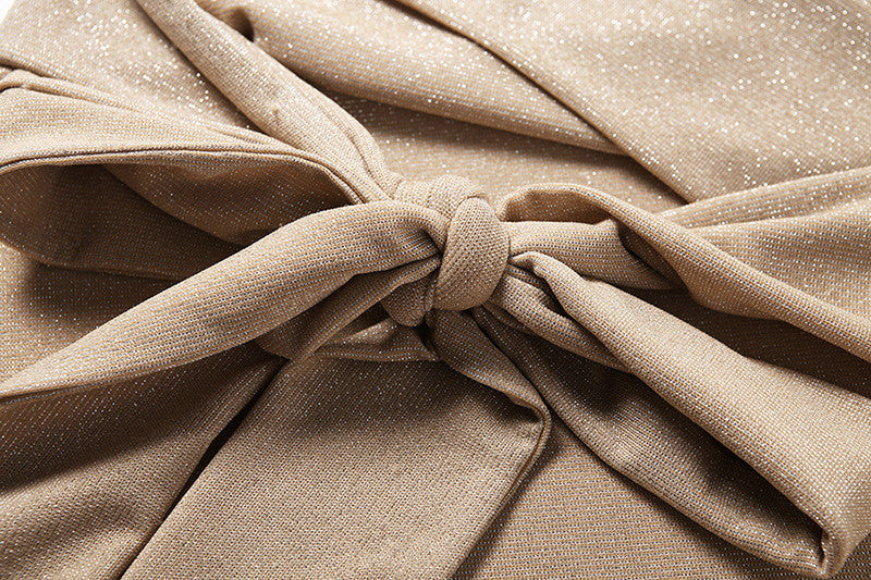 Completo lurex scollo cuore