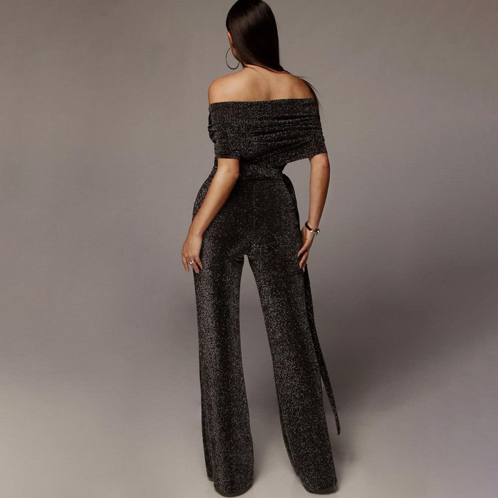 Completo lurex scollo cuore